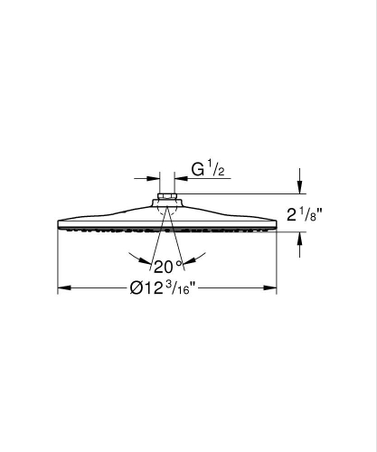 Grohe Rainshower Mono 310 Tepe Duşu 1 Akışlı - 26569000 - 3