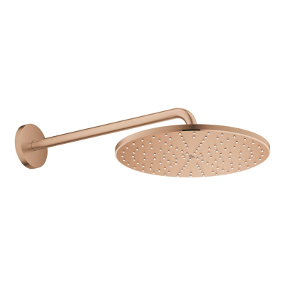 Grohe Rainshower Mono 310 Tepe Duşu Seti, 31 cm, Fırçalı Bakır - 26558DL0 - 2