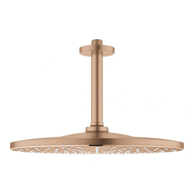 Grohe Rainshower Mono 310 Tepe Duşu Seti, 31 cm, Fırçalı Bakır - 26560DL0 - 1