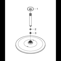 Grohe Rainshower Mono 310 Tepe Duşu Seti, 31 cm, Paslanmaz Çelik - 26560DC0 - 2