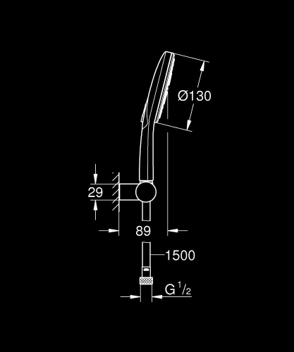 Grohe Rainshower Smartactive 130 Duşu Seti 3 Akışlı - 26580Ls0 - 4