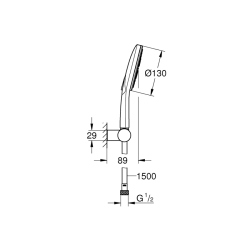 Grohe Rainshower Smartactive 130 Duşu Seti 3 Akışlı - 26580Ls0 - 2