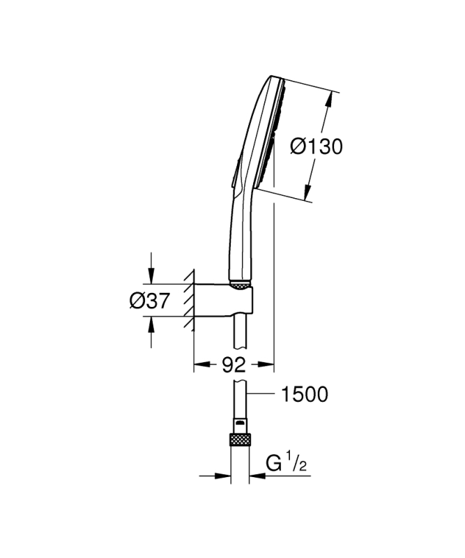 Grohe Rainshower Smartactive 130 Duşu Seti 3 Akışlı - 26581000 - 4