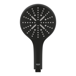 Grohe El Duşu 3 Akışlı 13 cm SmartActive Mat Siyah - 22127KF0 - 1