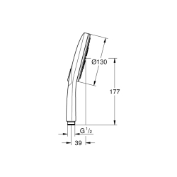 Grohe Rainshower Smartactive 130 El Duşu 3 Akışlı - 26574Al0 - 2