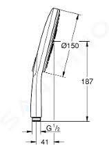Grohe RainShower SmartActive 130 El Duşu 9,5l Bakır - 26582DA0 - 2
