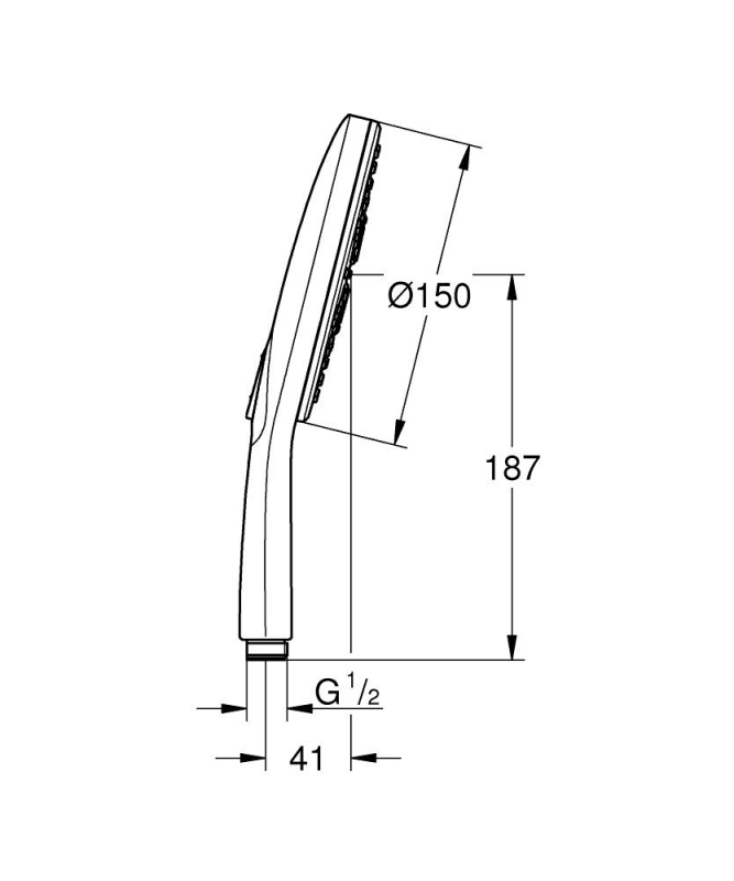Grohe Rainshower Smartactive 150 El Duşu 3 Akışlı - 26554Ls0 - 4