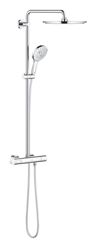 Grohe Rainshower Smartactive 310 Duvara Monte Termostatik Bataryalı Duş Sistemi - 27968001 - GROHE