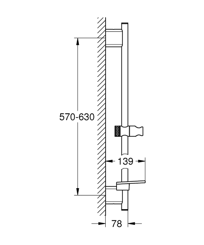 Grohe Rainshower Smartactive Duş Sürgüsü, 600 Mm - 26602000 - 4