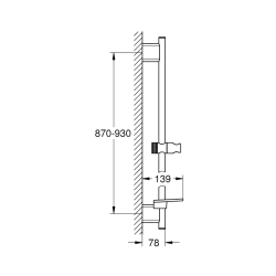 Grohe Rainshower Smartactive Duş Sürgüsü, 900 Mm - 26603Al0 - 2