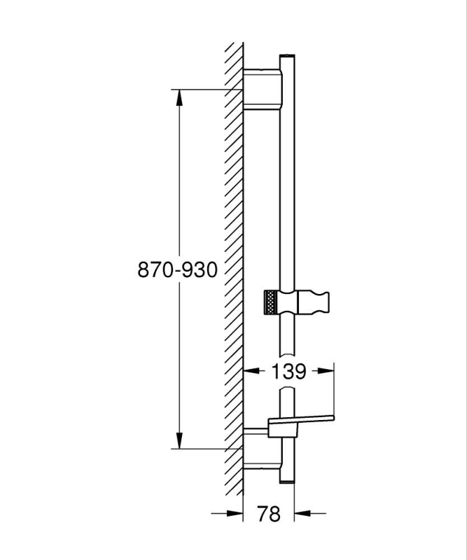 Grohe Rainshower Smartactive Duş Sürgüsü, 900 Mm - 26603En0 - 4