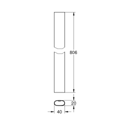 Grohe Rainshower Smartcontrol Tadilat/Yenileme İçin Duş Sistemi Borusu - 48349000 - 1