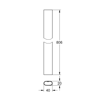 Grohe Rainshower Smartcontrol Tadilat/Yenileme İçin Duş Sistemi Borusu - 48349000 - 1