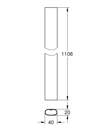 Grohe Rainshower Smartcontrol Tadilat/Yenileme İçin Duş Sistemi Borusu - 48350000 - 3