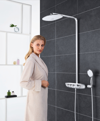 Grohe Rainshower System Smartcontrol Duo 360 Duvara Monte Termostatik Bataryalı Duş Sistemi - 26250Ls0 - 4