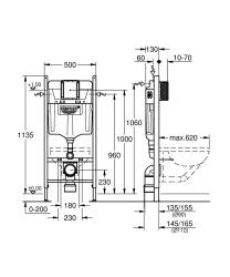 Grohe Rapid Sl Gömme Rezervuar 1,13m - 38840000 - 2