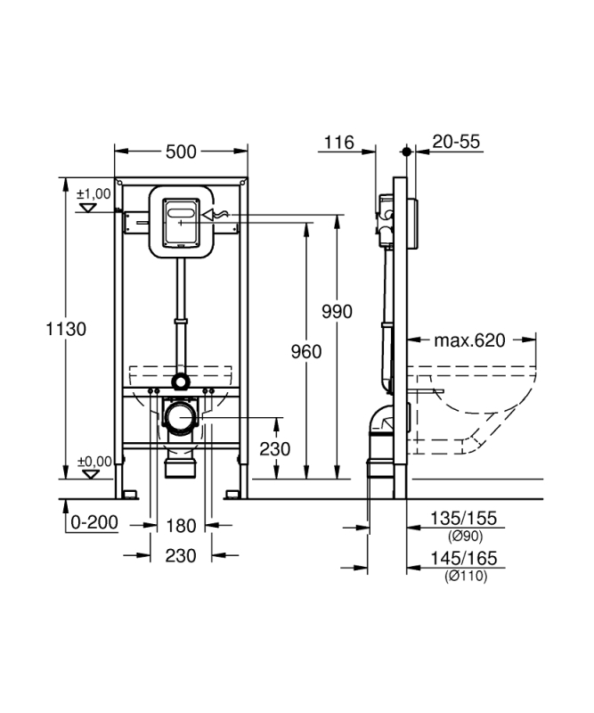 Grohe Rapid Sl Gömme Rezervuar Yıkama Valfi, 1. 13 Mo - 38519001 - 3