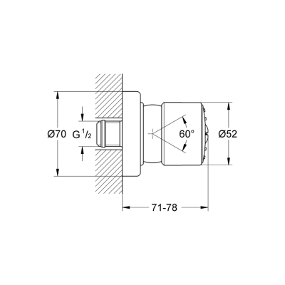 Grohe Relexa 50 Yan Duş - 28198000 - 2