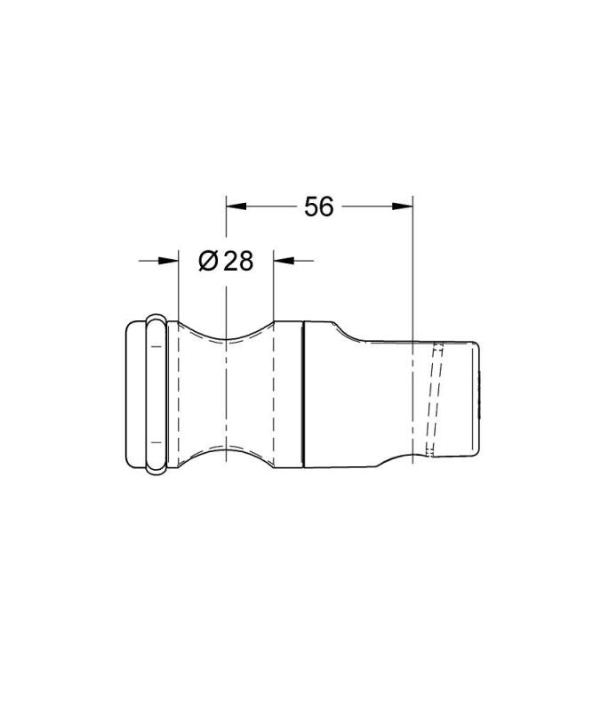 Grohe Relexa Plus Metal Kollu Hareketli Kayar Parça - 12435000 - 3