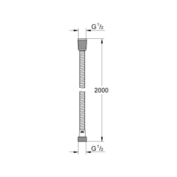 Grohe Relexaflex Metal Metal Duş Hortumu - 28140000 - 2