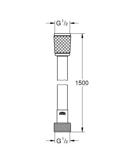 Grohe Rotaflex Duş Hortumu 1500mm - 28409002 - 3