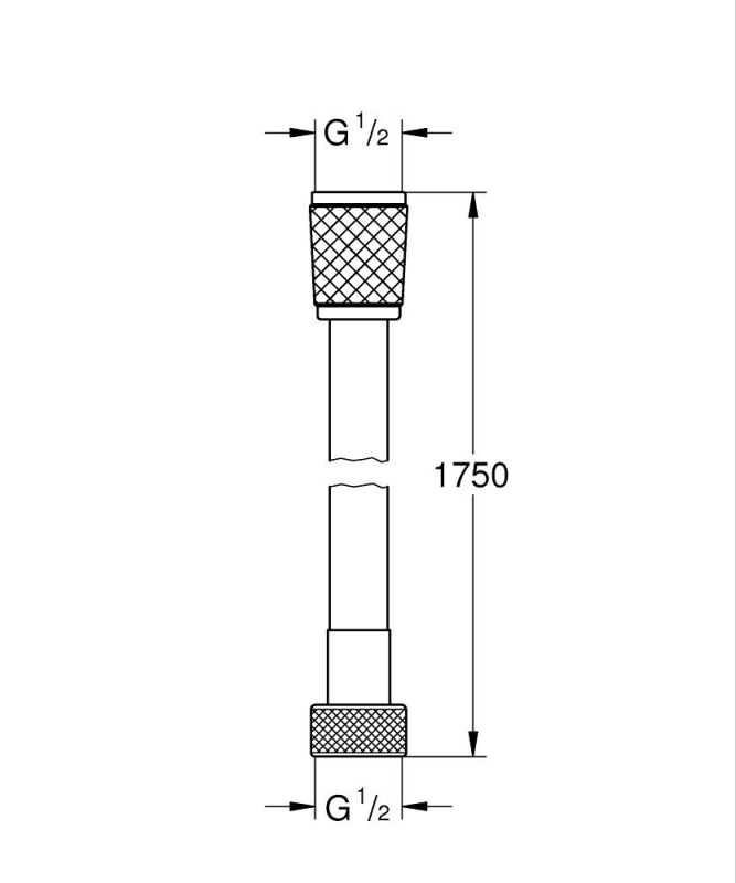 Grohe Rotaflex Duş hortumu 1750mm - 28410002 - 3