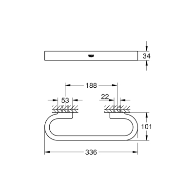 Grohe Selection Banyo Tutamağı - 41064A00 - 2