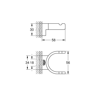 Grohe Selection Çift Havlu Askısı - 41049000 - 2