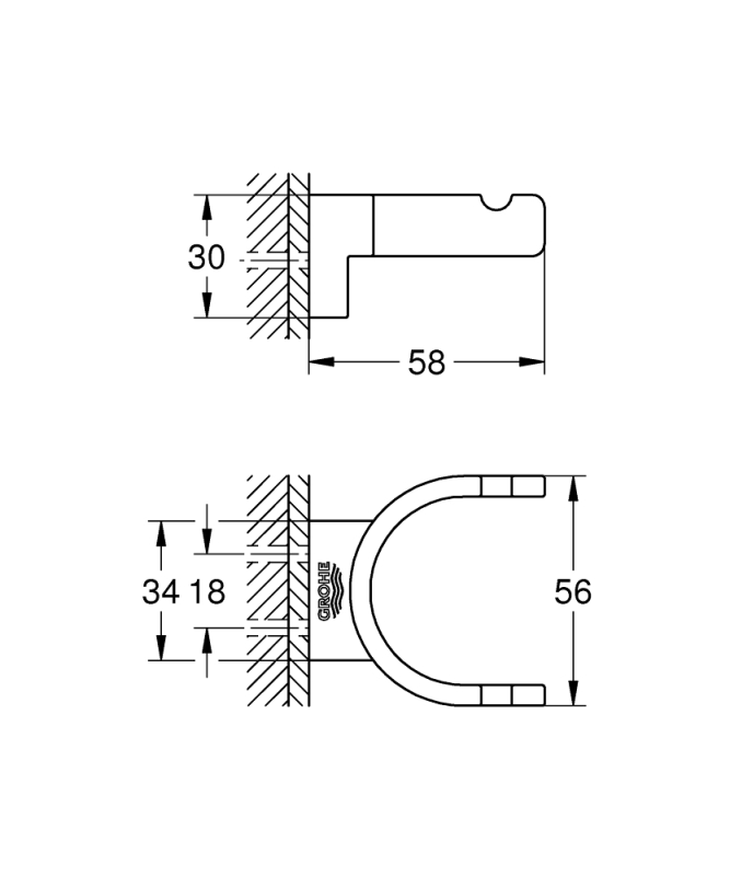 Grohe Selection Çift Havlu Askısı - 41049A00 - 4