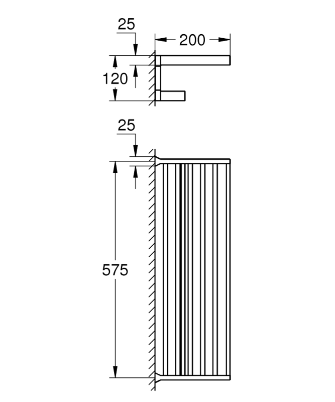 Grohe Selection Cube Çoklu Banyo Havluluğu - 40804000 - 3