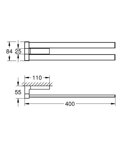 Grohe Selection Cube Havluluk - 40768000 - 3