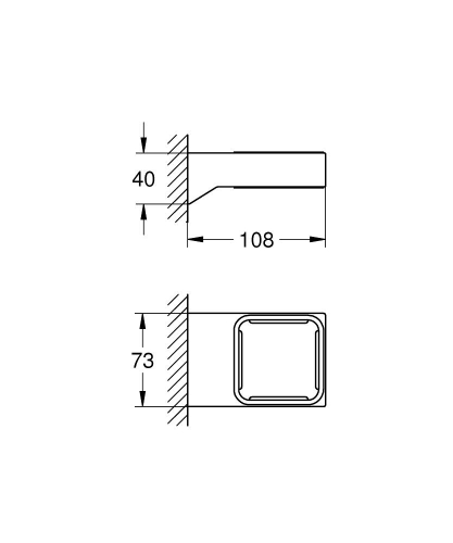 Grohe Selection Cube Sabunluk Tutacağı - 40865000 - 3