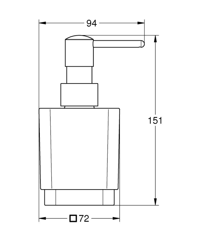 Grohe Selection Cube Sıvı Sabunluk - 40805000 - 3