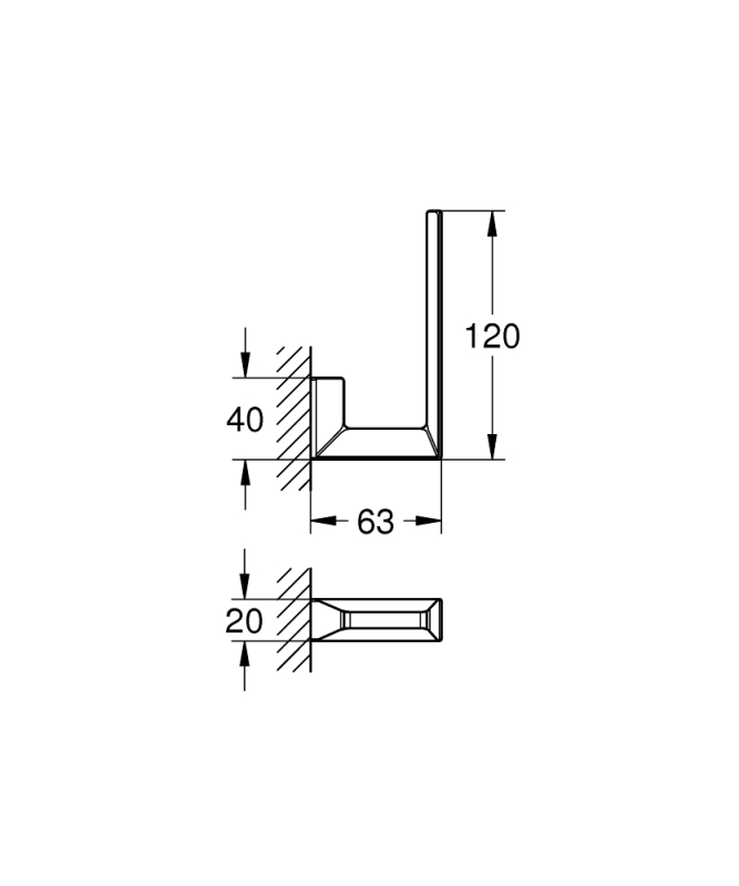Grohe Selection Cube Yedek Tuvalet Kağıtlığı - 40784000 - 3