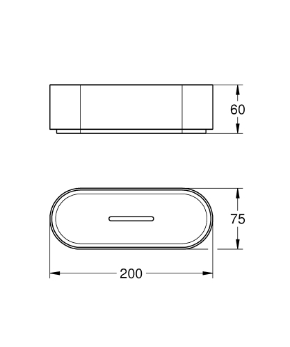 Grohe Selection Duş Rafı, Tutacak Hariç - 41037000 - 4