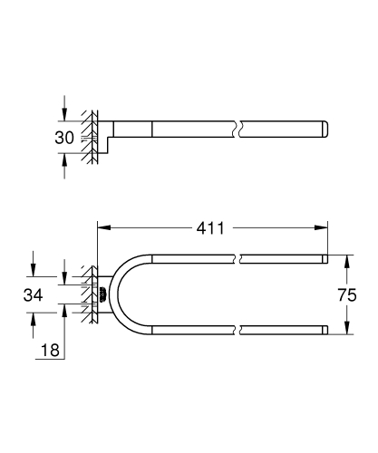 Grohe Selection Havlu Tutacağı, Sabit - 41059Da0 - 4