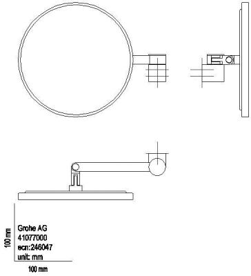 Grohe Selection Makyaj aynası - 102279KF00 - 3