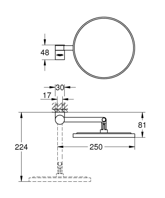 Grohe Selection Makyaj Aynası - 41077Da0 - 4