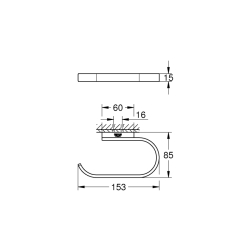 Grohe Selection Tuvalet Kağıtlığı - 41068Al0 - 2