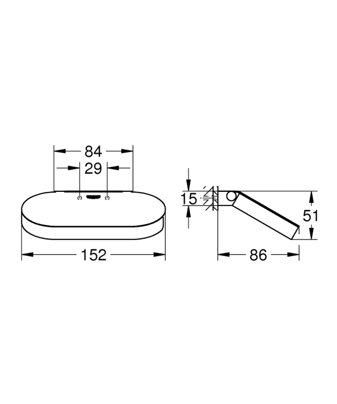 Grohe Selection Tuvalet Kağıtlığı - 41069A00 - 4