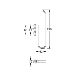 Grohe Selection Yedek Tuvalet Kağıdı Tutacağı (Çift Rulo İçin) - 41067Da0 - 2