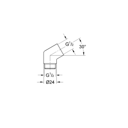 Grohe Sena Adaptör 1/2 X 1/2