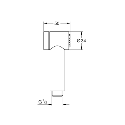 Grohe Sena Taharet Spreyi 35 El Duşu 1 Akışlı - 26328000 - 2