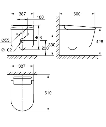 Grohe Sensia Akıllı klozet sistemi - 36507SH0 - 5