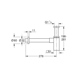 Grohe Sifon - 40564Al0 - 2