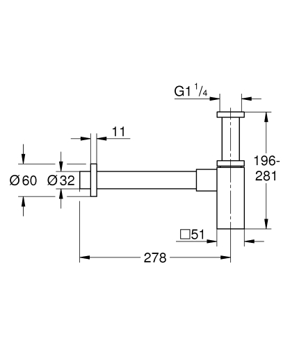 Grohe Sifon - 40564Al0 - 3