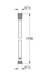 Grohe Silverflex Duş hortumu 1250 mm - 28388A01 - 2