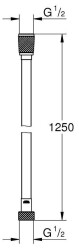 Grohe Silverflex Hortum 1250 mm - 26335001 - 2
