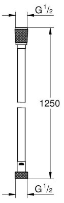Grohe Silverflex Hortum 1250 mm - 26335001 - 2