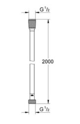 Grohe Silverflex Plastik Duş Hortumu 200 cm – 27137001 - 2